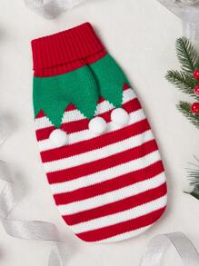 Jersey de mascota con estampado de rayas - Multicolor - Ver 2