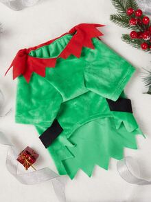 1pc Pet Dog Christmas T-Shirt, Christmas Holiday Graphic Tee, Pet Holiday Costume Apparel Suitable For Small/Medium Dogs & Cats, Perfect For Holiday Party