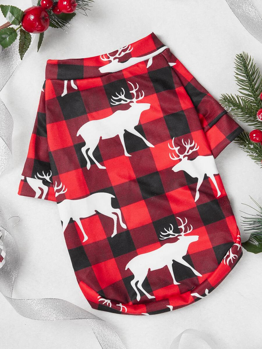 Giáng sinh Elk in Áo khoác cho thú cưng - Nhiều màu - Xem 1