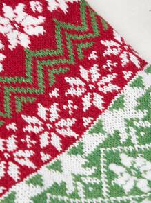 Jersey de mascota estampado de copo de nieve - Multicolor - Ver 6