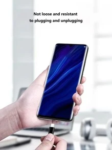 Cáp dữ liệu sạc nhanh Type-C - màu đen - Xem 5