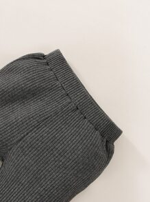 Bé trai sơ sinh Đồ họa Khẩu hiệu Áo liền quần chặt & Quần nỉ & Mũ & Vớ - Nhiều màu - Xem 6