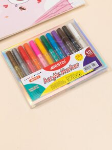 BestDI 12 cái Bộ đánh dấu acrylic - Nhiều màu - Xem 1