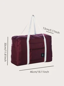 1 pieza bolsa de equipaje de gran capacidad, bolsa de viaje plegable, bolsa de lona para equipaje - Burdeos - Ver 5