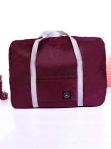 1 pieza bolsa de equipaje de gran capacidad, bolsa de viaje plegable, bolsa de lona para equipaje - Burdeos - Ver 4