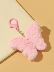 极简主义蓬松蝴蝶设计包饰 包包配件 礼物 礼品配件 青少年女孩装饰品 女士大学生 新秀和白领人士礼物 情人节汽车饰品 女士钥匙链饰物 可爱钥匙扣情人节 - 粉色 - 查看 4