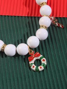 nicovaer 1pc Random Color Christmas Pet Necklace - Multicolor - View 3