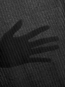 SHEIN EZwear Paquete de 3 camisetas de punto acanalado de unicolor para verano - Multicolor - Ver 6