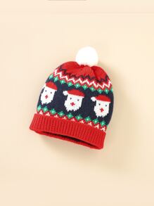 Baby Christmas Santa Claus Red Sweater - Red - View 5