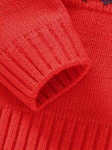 Baby Christmas Santa Claus Red Sweater - Red - View 7