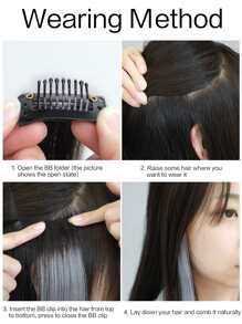 Clip In Long Straight Synthetic Hair Extension - Multicolor - View 5