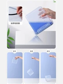 1pc Clear Pet Food Storage Container - Clear - View 3