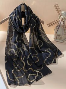 Khăn quàng cổ dạng chuỗi - màu đen - Xem 1