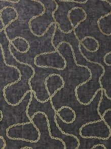 Khăn quàng cổ dạng chuỗi - màu đen - Xem 3