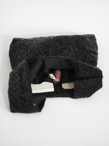 Glitter Bling,Shiny Glamorous,Elegant,Exquisite Minimalist Sequin Decor Hobo Bag Dinner Bag,Evening Bag For Party Girl,Woman,For Female Perfect For Party,Wedding,Prom,Dinner/Banquet,For Best Gift For Women - Black - View 5