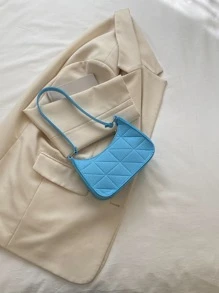 迷你針腳細節流浪包 - 淺藍色 - 查看 2