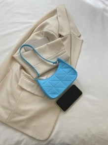 迷你針腳細節流浪包 - 淺藍色 - 查看 3