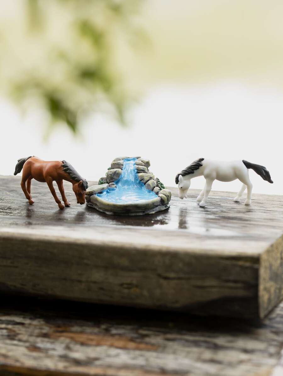 3入組馬設計花園裝飾工藝 - 彩色 - 查看 1