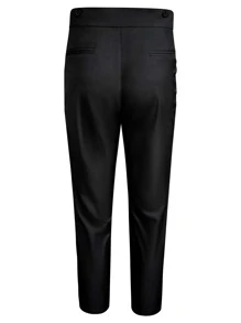 Manfinity Mode Men Slant Pocket Suit Trousers - Black - View 2
