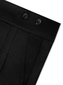 Manfinity Mode Men Slant Pocket Suit Trousers - Black - View 5