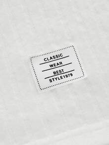 Manfinity RebelGame Tops Nam Đắp vá Gân đan màu trơn Giải trí - trắng - Xem 4