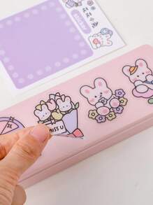 40入組卡通動物和植物印花貼花 - 彩色 - 查看 2