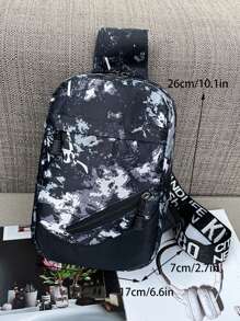 Mini Men Camo Graphic Sling Bag Chest Bag College Bag Fathers Day Gifts Summer Dad Freshman For Books Back To School Multi-Functional Dorm University School Bag Commute High School Practical Halloween Gifts For Men Fall Christmas Scream Men Bag Belt Bag Travel Bag Sling Bag For Men Winter Christmas Gifts Fanny Pack Bum Bag - Multicolor - View 4