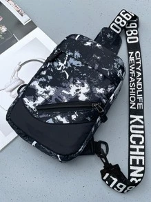 Mini Men Camo Graphic Sling Bag Chest Bag College Bag Fathers Day Gifts Summer Dad Freshman For Books Back To School Multi-Functional Dorm University School Bag Commute High School Practical Halloween Gifts For Men Fall Christmas Scream Men Bag Belt Bag Travel Bag Sling Bag For Men Winter Christmas Gifts Fanny Pack Bum Bag - Multicolor - View 5