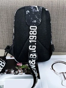 Mini Men Camo Graphic Sling Bag Chest Bag College Bag Fathers Day Gifts Summer Dad Freshman For Books Back To School Multi-Functional Dorm University School Bag Commute High School Practical Halloween Gifts For Men Fall Christmas Scream Men Bag Belt Bag Travel Bag Sling Bag For Men Winter Christmas Gifts Fanny Pack Bum Bag - Multicolor - View 7