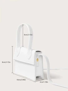 Túi đeo vai mini - trắng - Xem 3