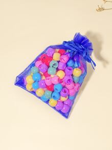 100入組小女童簡約髮爪 - 彩色 - 查看 5