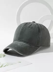 Gorra de béisbol sólida para hombre, sombrero de camionero casual para exteriores - Verde - Ver 1