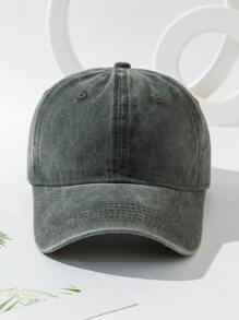 Gorra de béisbol sólida para hombre, sombrero de camionero casual para exteriores - Verde - Ver 2