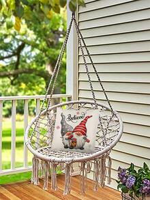 Christmas Gonk Pattern Outdoor Cushion Cover Without Filler - Multicolor - View 4