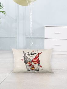 Christmas Gonk Pattern Outdoor Cushion Cover Without Filler - Multicolor - View 5