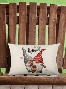 Christmas Gonk Pattern Outdoor Cushion Cover Without Filler - Multicolor - View 7