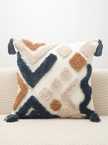 1pc Tufted Tassel Trang trí đệm Nắp đậy mà không có chất làm đầy - Nhiều màu - Xem 3