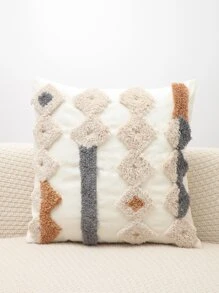 1pc Geometric Tufted Cushion Cover không có chất làm đầy - Nhiều màu - Xem 3