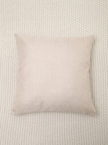Plain Pillow Case Without Filler, Simple Throw Pillow Case, Pillow Insert Not Include, For Sofa, Home Decor - Khaki - View 3