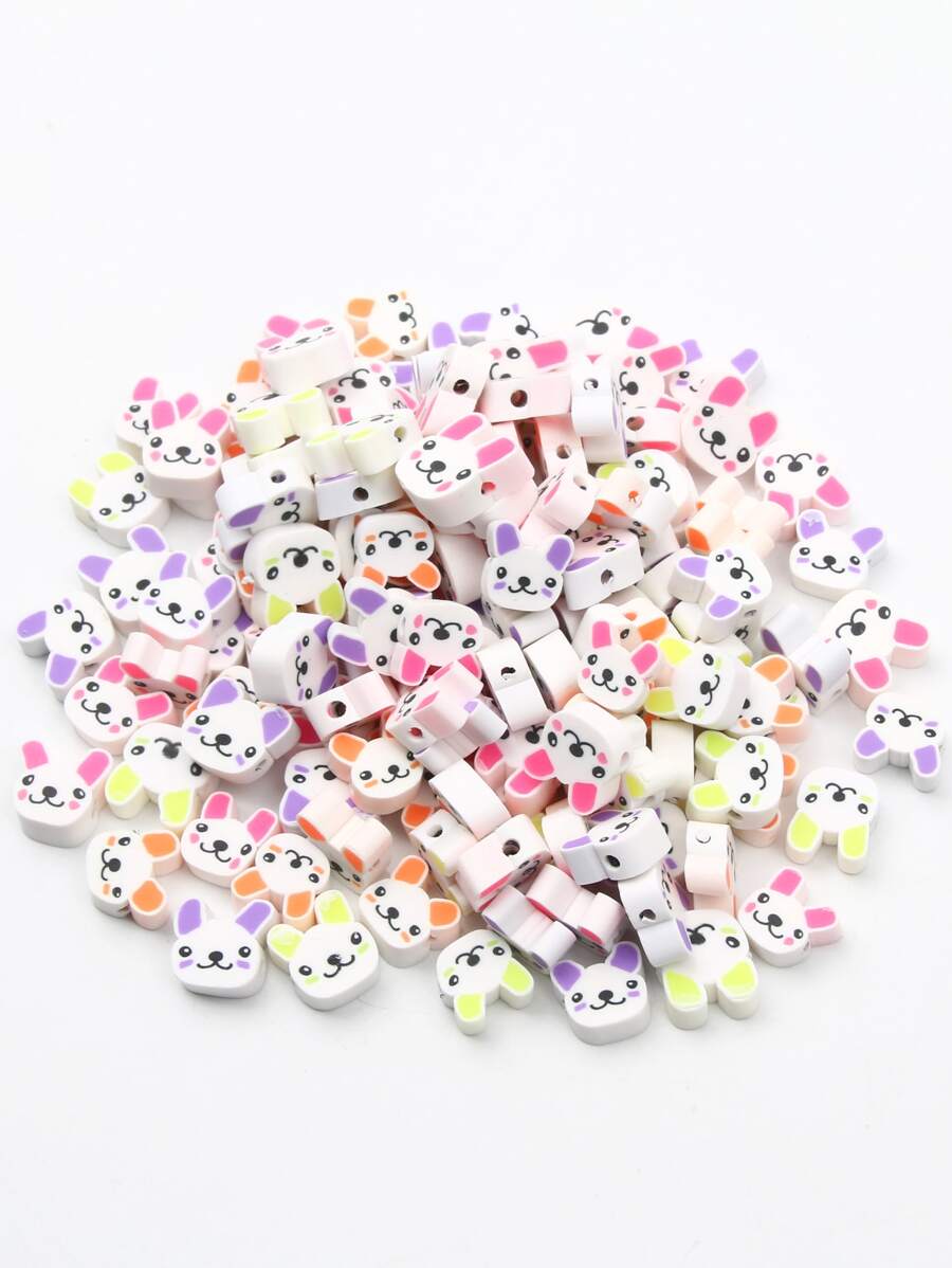50pcs Rabbit Design Bead - Multicolor - View 1