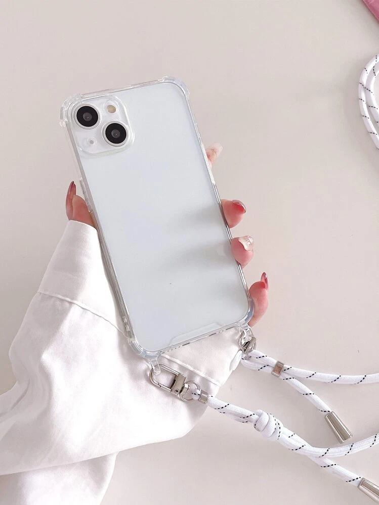 Per iPhone 13Mini 13 Pro Max 11 12 Pro Max Corea Crossbody Collana Cordino Catena Custodia morbida Cover per iPhone XR XS Max 7 8 Plus acquista in modo economico - spedizione