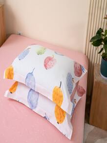 Fruit Print Duvet Cover Without Filler - Multicolor - View 5