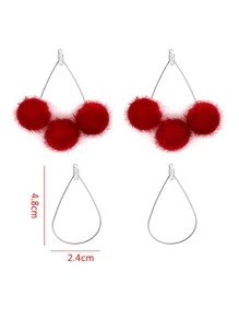 10/nhiều dây thép không gỉ bông tai móc nối giọt nước chiếu trúc tua rua vòng DIY phụ kiện trang sức bông tai - Bạc - Xem 4