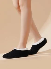 Vớ mắt cá chân cắt tương phản - Đen và trắng - Xem 2