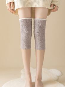 Contrast Trim Knee Pads - Grey - View 1