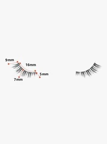 10 cặp lông mi giả cực dài - màu đen - Xem 5