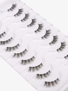 10 cặp lông mi giả cực dài - màu đen - Xem 7