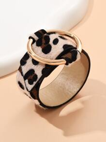 Pulsera con patrón de leopardo adorno de anillo - Multicolor - Ver 3