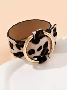 Pulsera con patrón de leopardo adorno de anillo - Multicolor - Ver 4