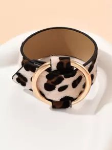 Pulsera con patrón de leopardo adorno de anillo - Multicolor - Ver 6